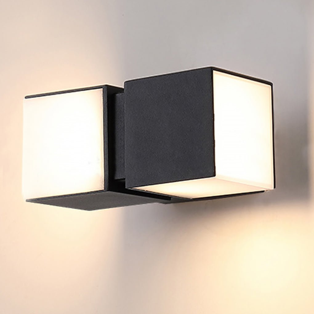 Modern Waterproof LED Double Head Wall Light Design