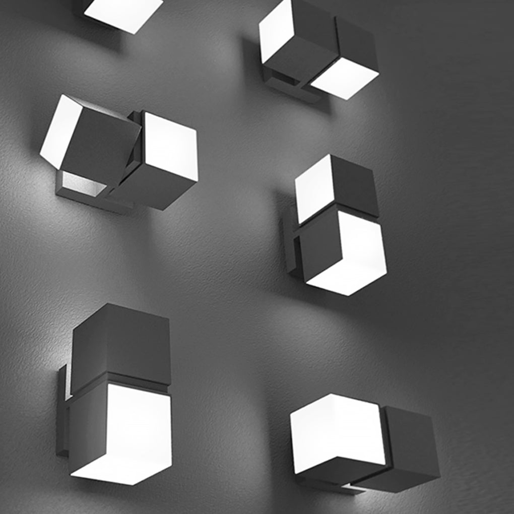 Modern Waterproof LED Double Head Wall Light Design