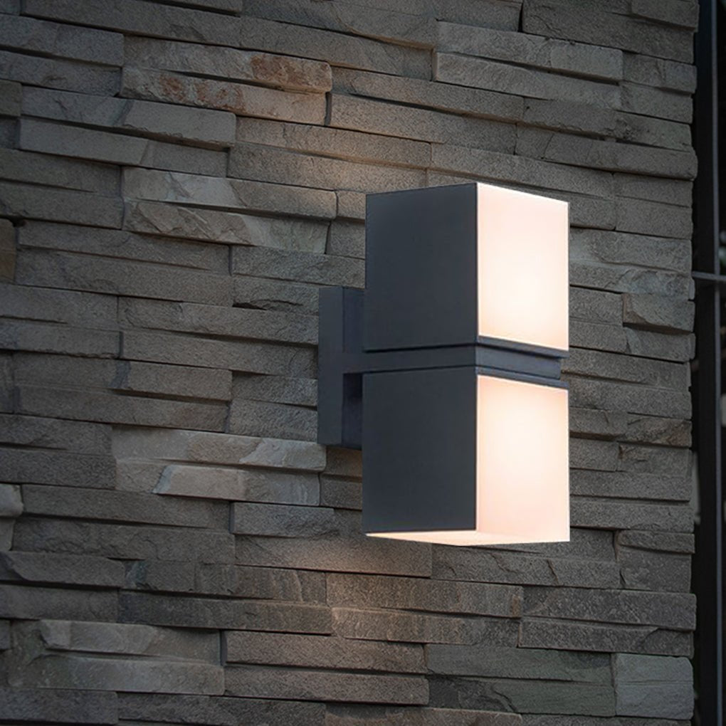 Modern Waterproof LED Double Head Wall Light Design