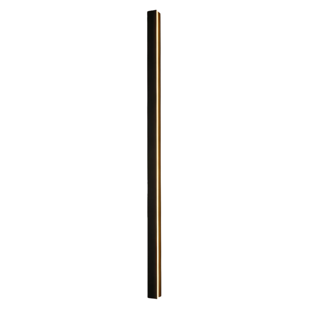 Modern Linear Outdoor Wall Sconce LED Black Lamp Minimalist Design