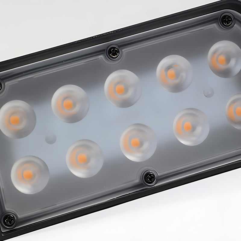 Modern LED Solar Down Light Wall Sconce - Waterproof Black Outdoor Lighting