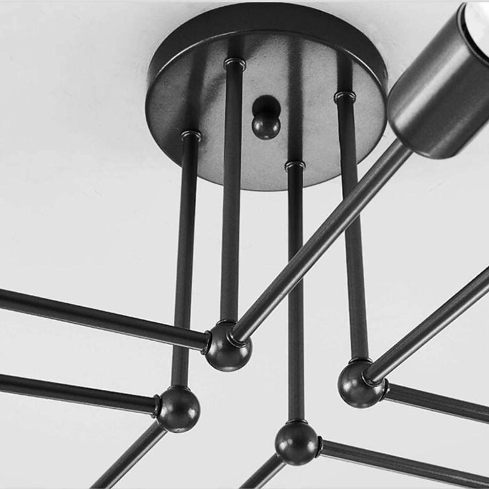 8-Light Modern Sputnik Chandelier | LED Ceiling Pendant Lighting
