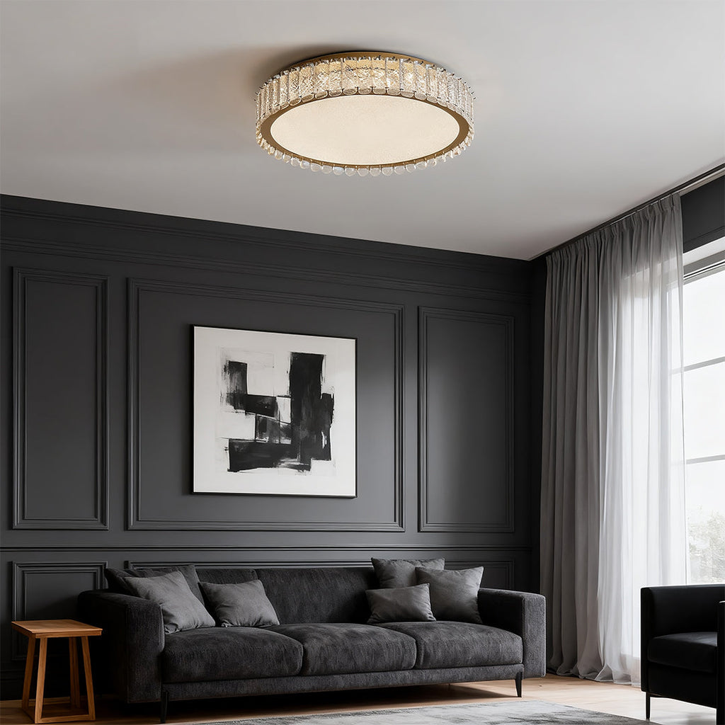 Flush Mount Crystal LED Luxury Light Fixture