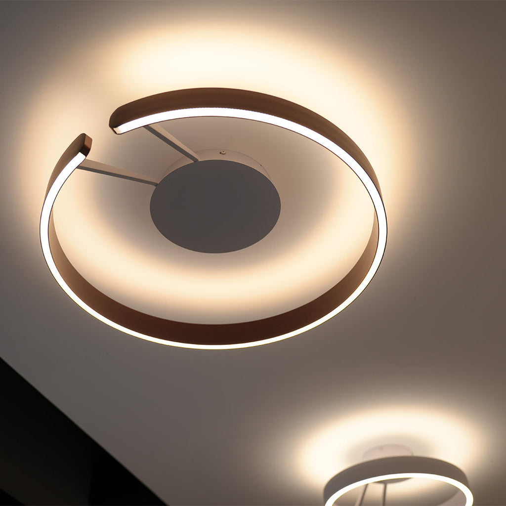 Halo Flush Mount Ceiling Light Minimalist Design Creative LED Lighting