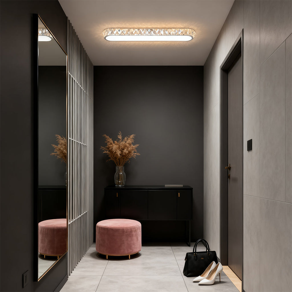 Minimalist LED Flush Mount Light Fixture - Modern Luxury Lamp