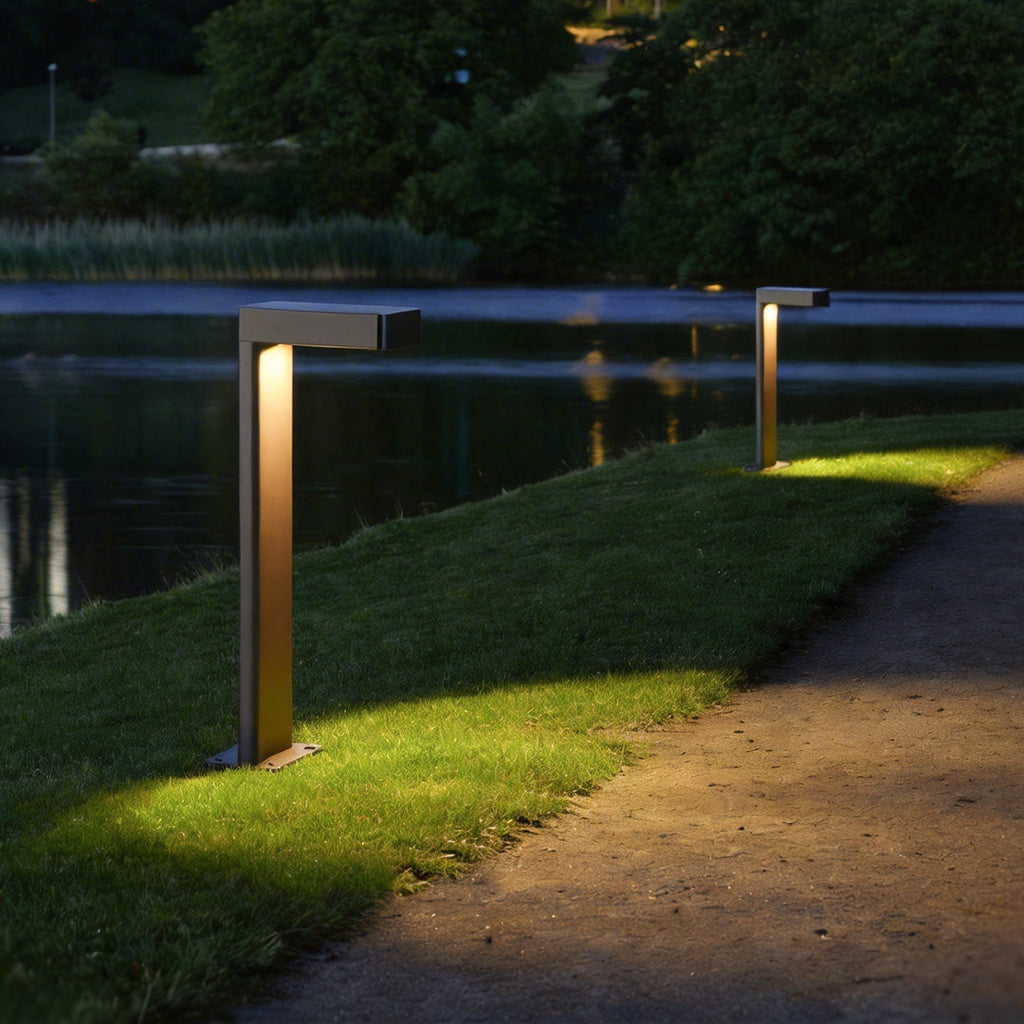 L-Shaped Modern Outdoor Metal Landscape Path Light