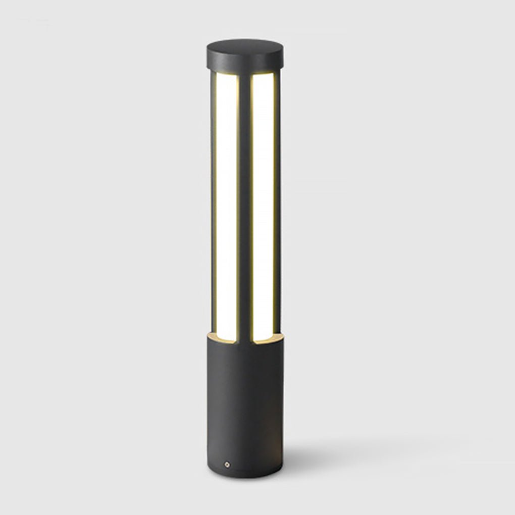 Modern Cylindrical LED Bollard Lights for Residential Landscape Lighting
