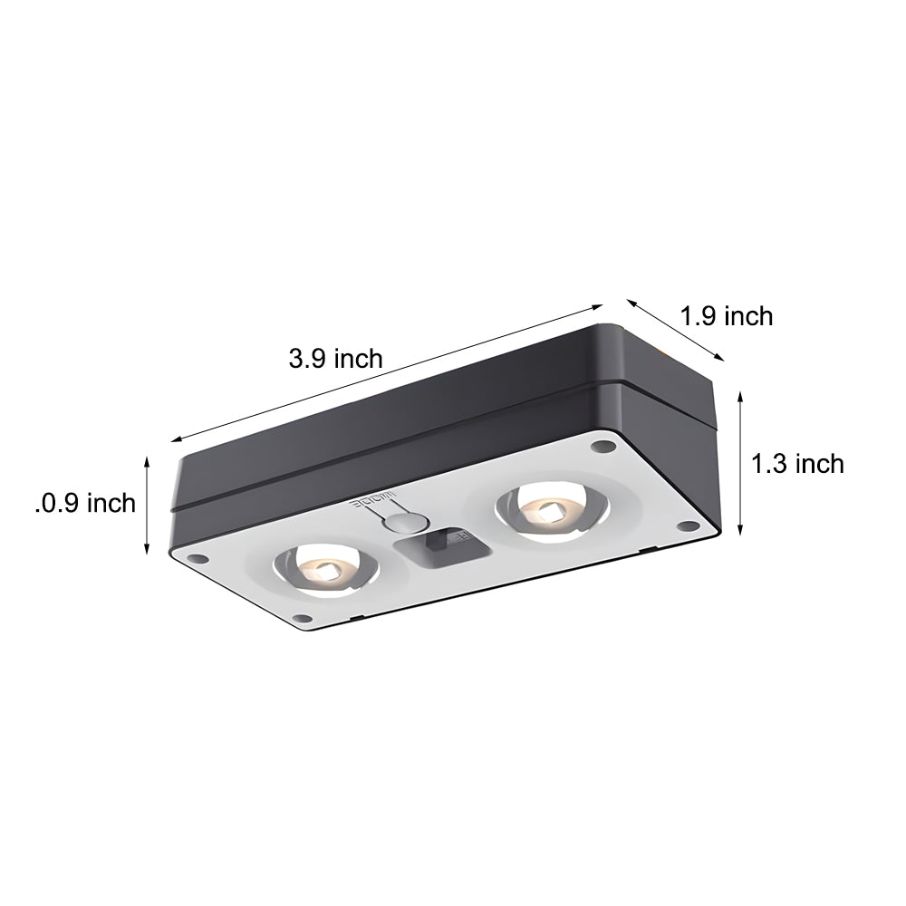 Solar-Powered Waterproof Multi-Color Square Wall Lights for Outdoors