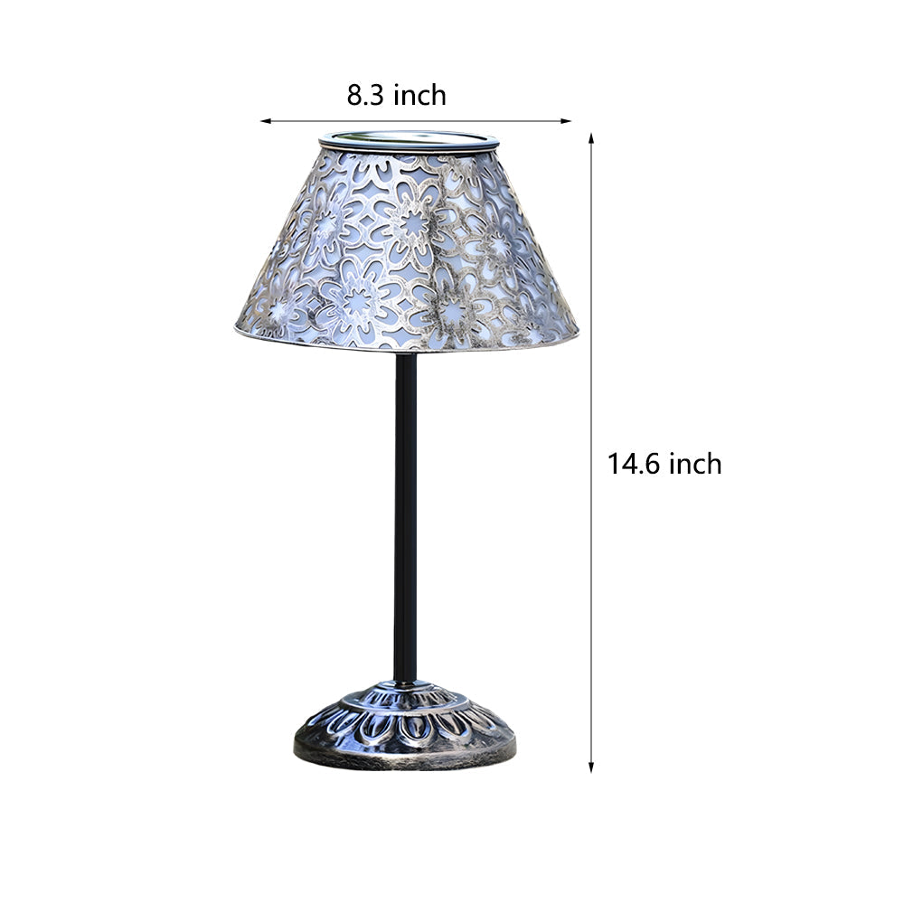Solar Silver Metal Table Lamp - LED Waterproof Outdoor Lighting

Illuminate your outdoor spaces with this stylish solar silver metal table lamp. Designed for durability, it features LED technology for energy efficiency and brightness. The waterproof desig