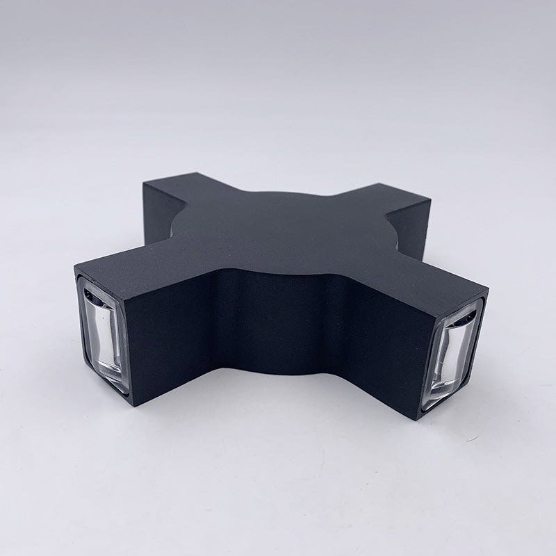 Modern Waterproof Black LED Wall Lamp - Starlight Decorative Lighting