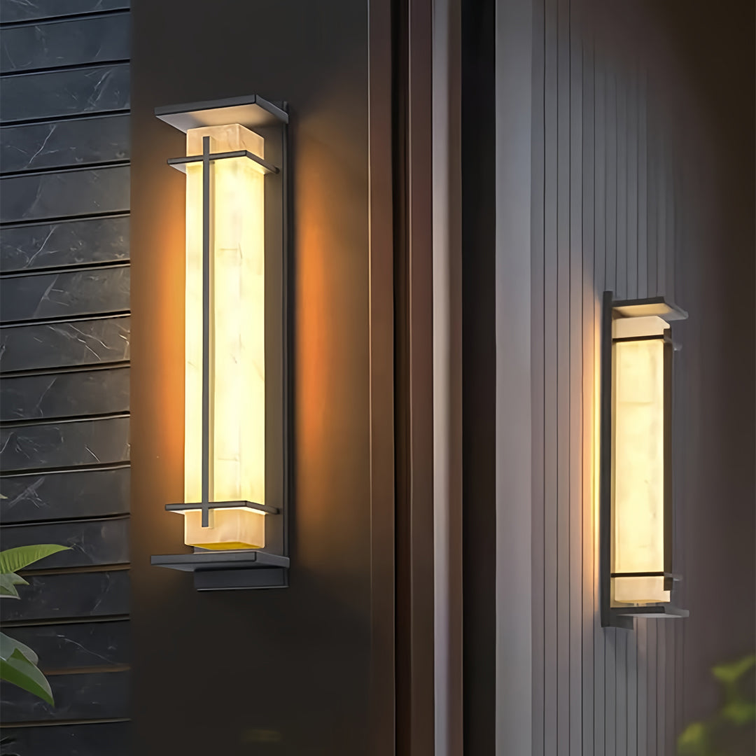 Black Outdoor Wall Light Waterproof Minimalist Design