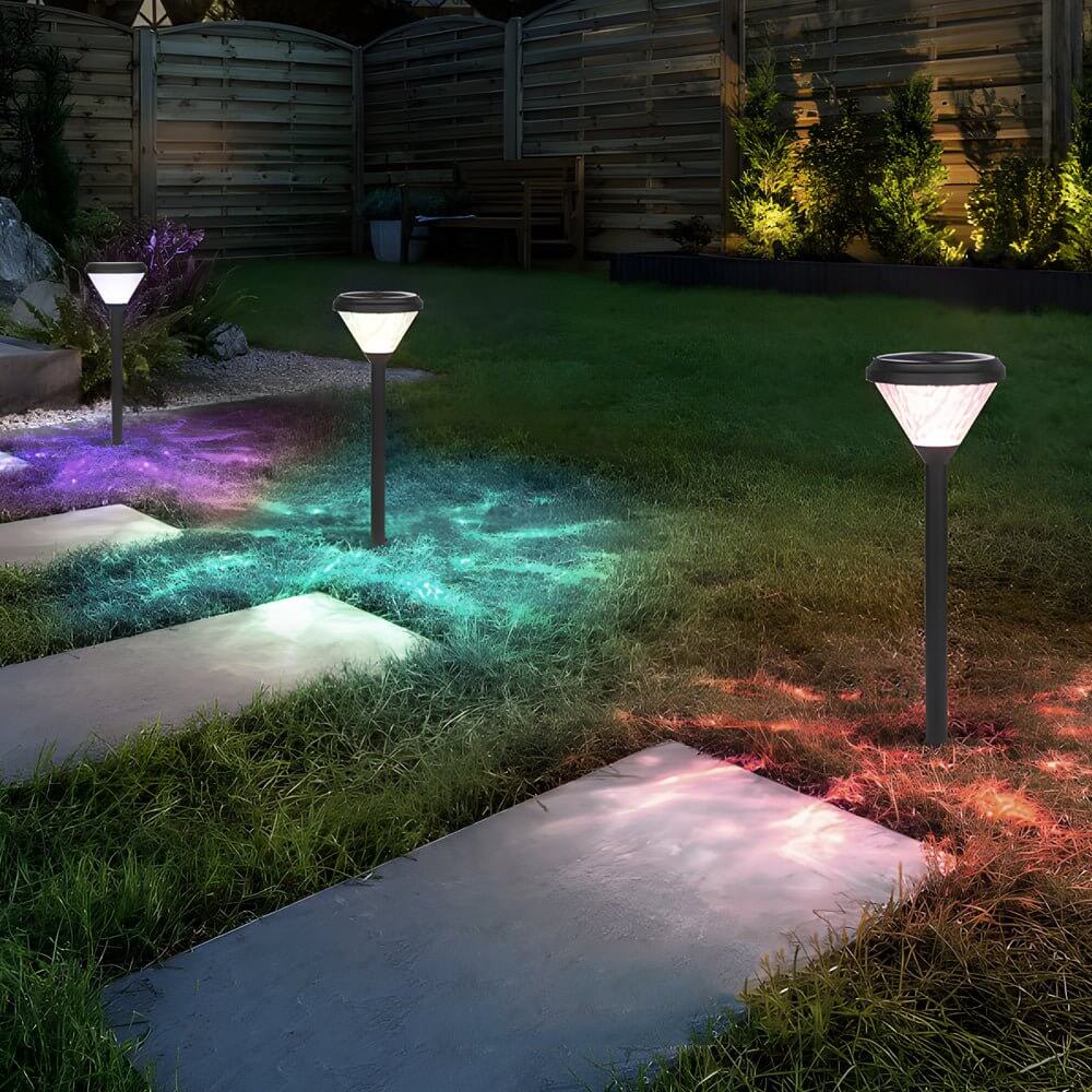 Elegant Black Solar LED Pathway Lights - 27.6 Inch Water Ripple Design

Illuminate your outdoor space with these stylish black solar LED pathway lights. Standing at 27.6 inches tall, they feature a stunning water ripple design that adds a touch of eleganc