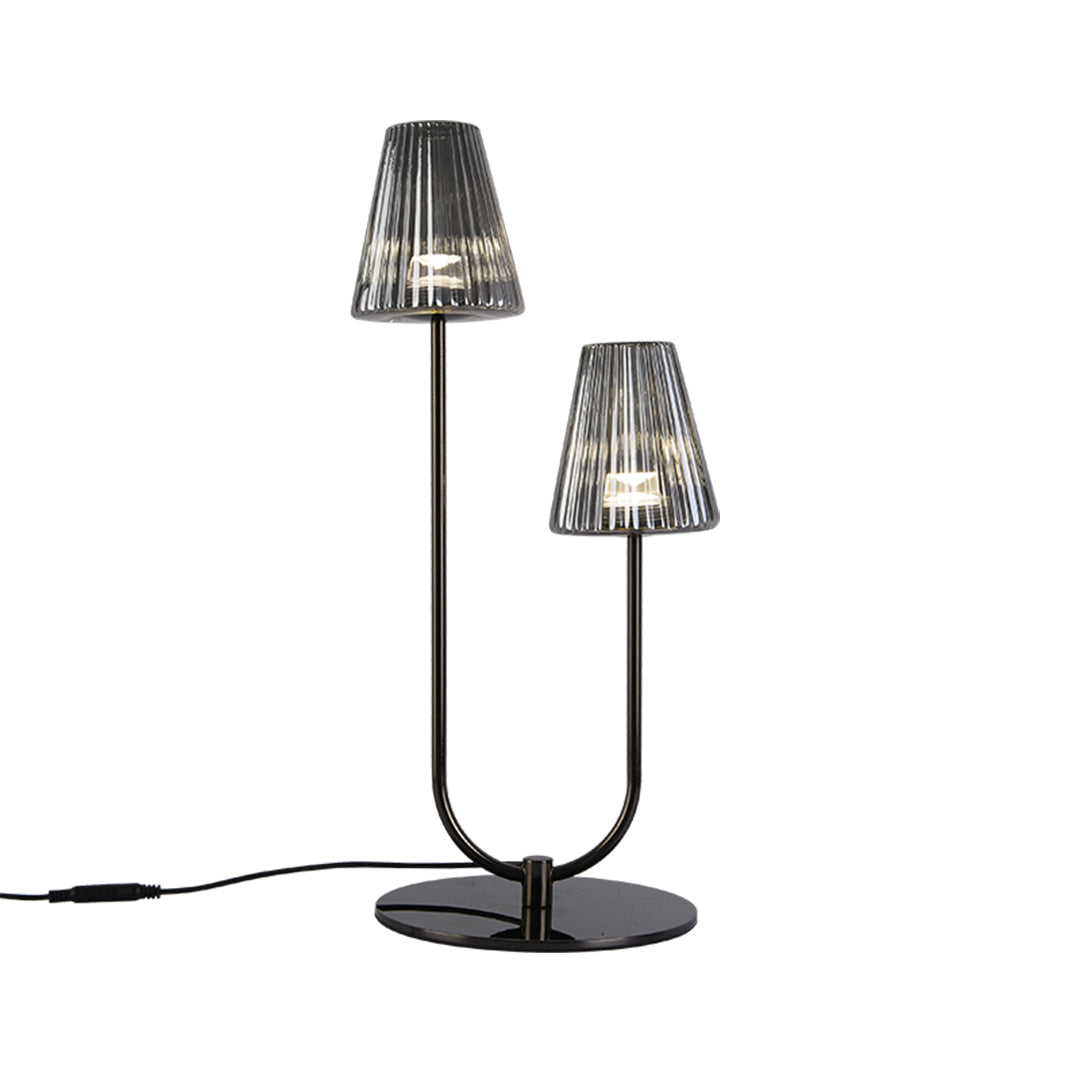 Minimalist Black LED Table Lamp - Elegant American Modern Design for Home and Office Lighting
