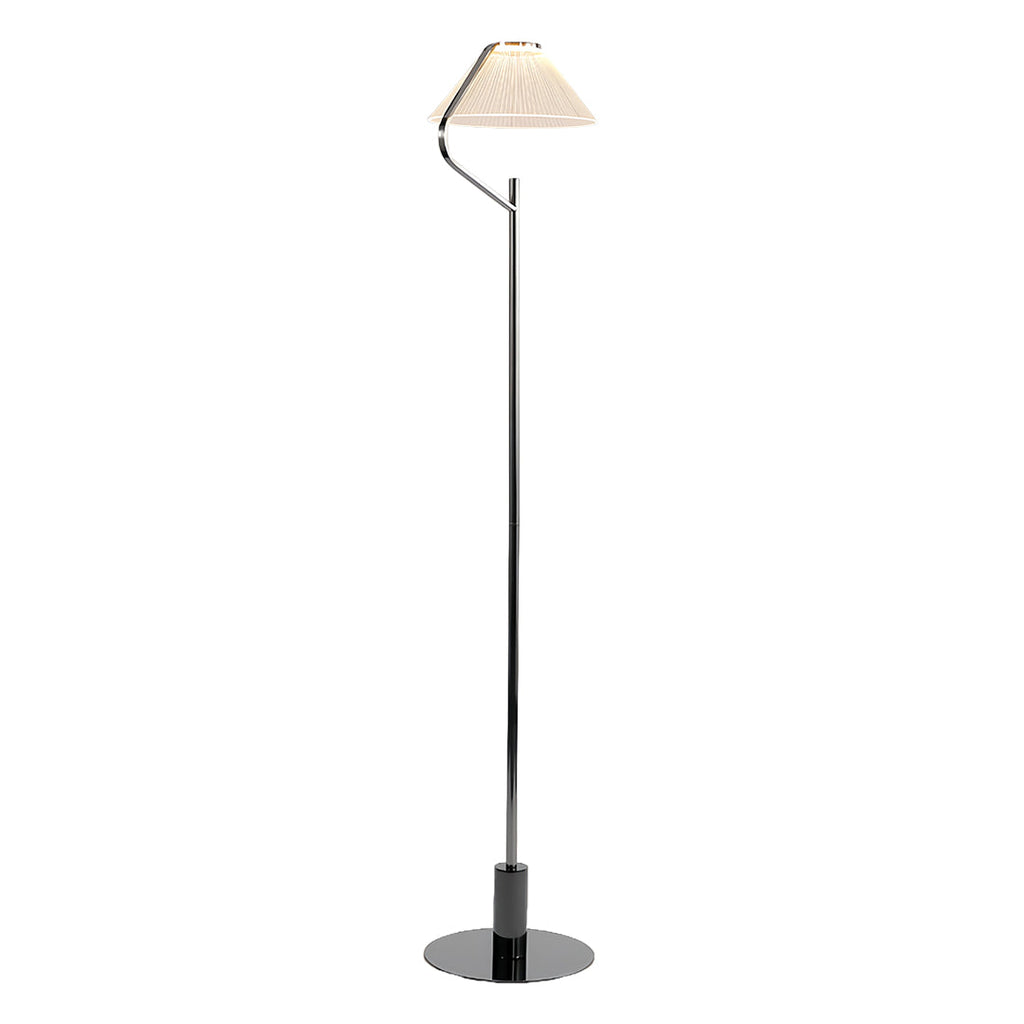 Elegant Chrome Acrylic LED Floor Lamp - Luxury Standing Light