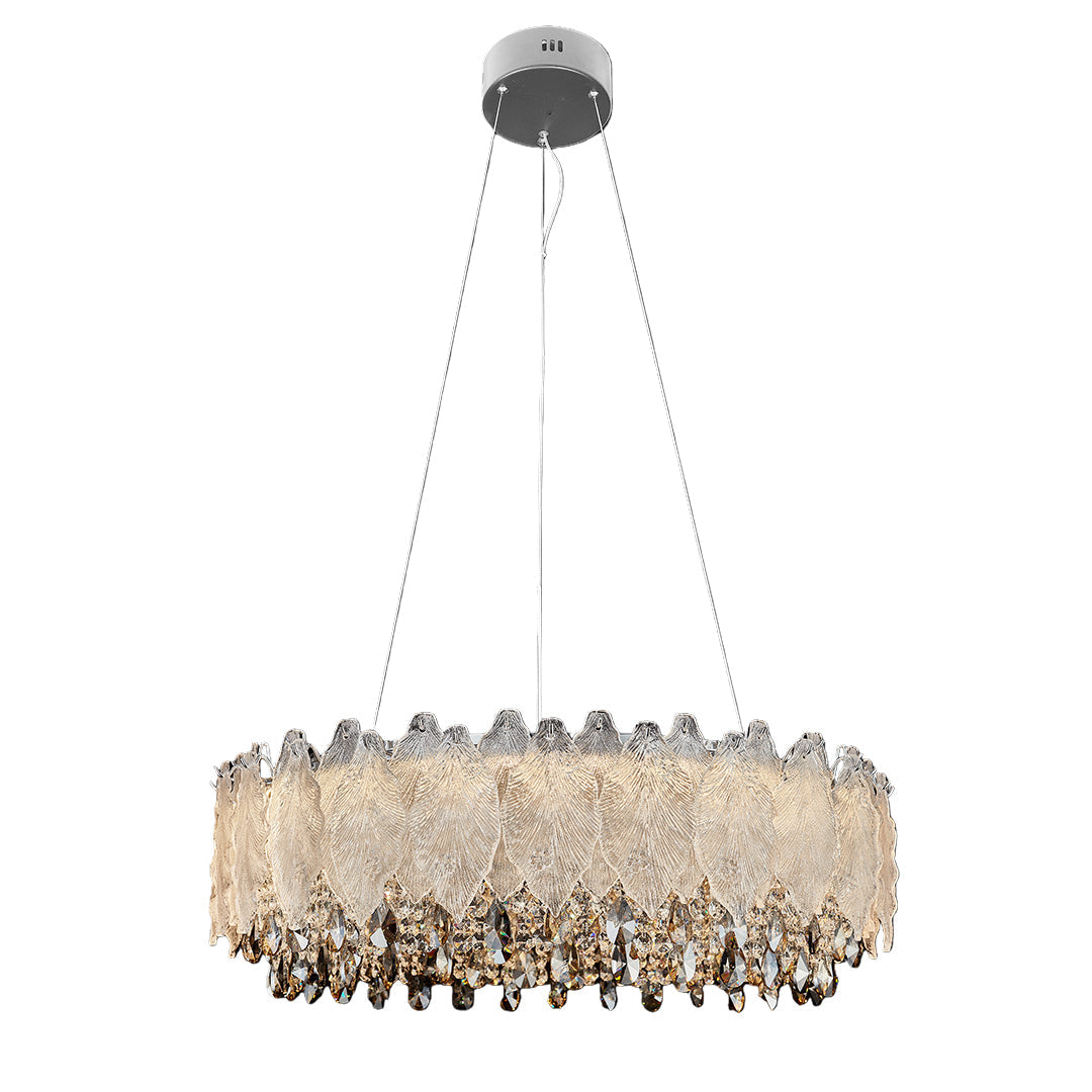 Country French Gold Crystal Chandelier Ceiling Light