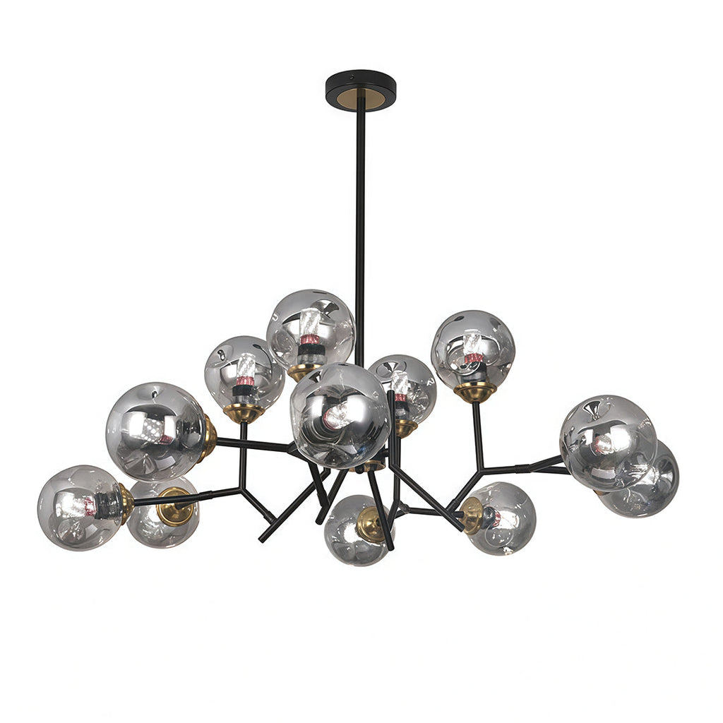 Glass Globe Chandeliers Nordic Luxury Retro Ceiling Light