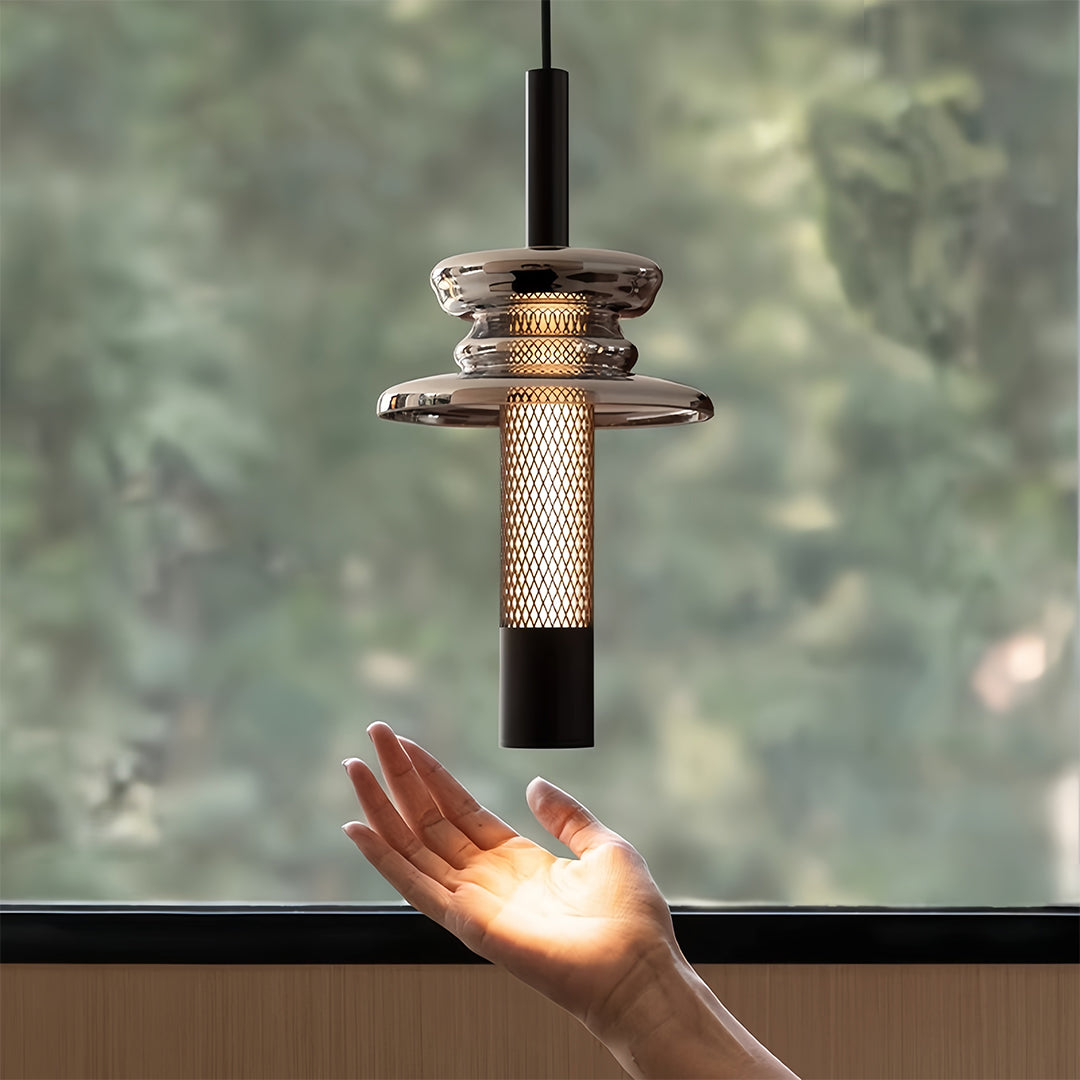 Glass Pendant Lights - Minimalist Geometric Ceiling Light