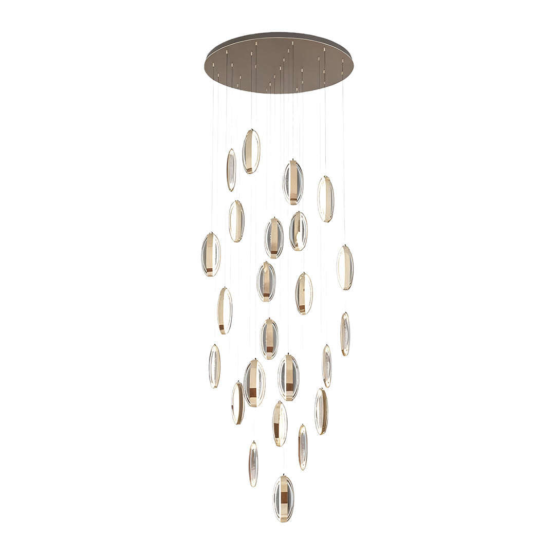Gold Modern Möbius Chandelier Luxury Ceiling Light