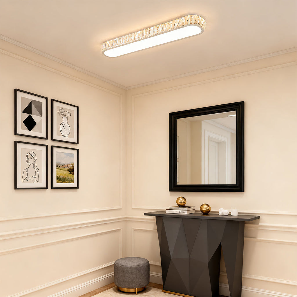Minimalist LED Flush Mount Light Fixture - Modern Luxury Lamp