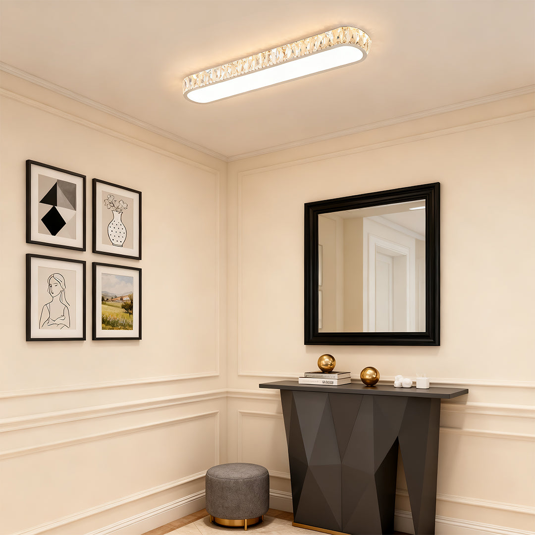 Minimalist LED Flush Mount Light Fixture - Modern Luxury Lamp