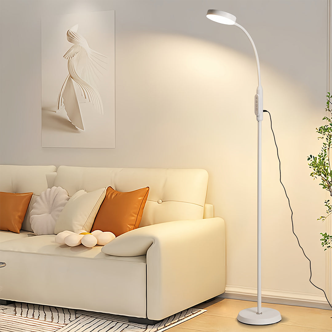 Minimalist LED Floor Lamp - Eye-Caring Standing Light for Reading