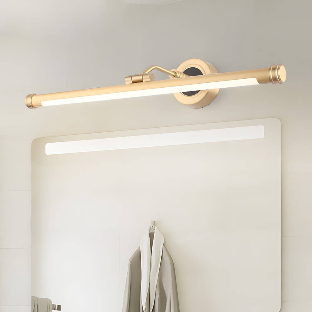 Elegant Linear Gold Black LED Vanity Light for Bathroom Vintage Style Modern Wall Lighting Fixture Glamorous Illuminated Mirror Lights Stylish Home Decor Vintage Inspired Lighting Luxury Bathroom Decor Indoor Lighting Solutions