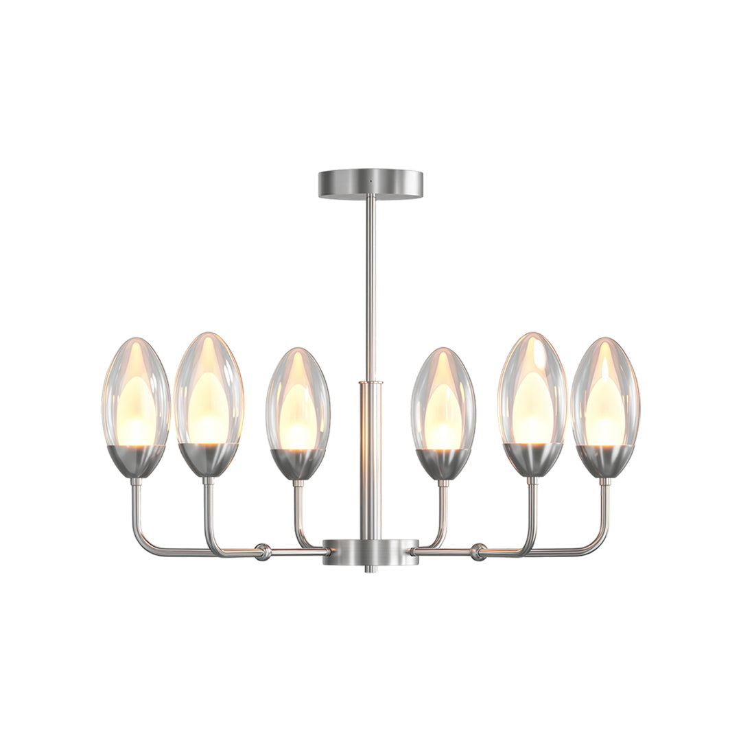 Modern Minimalist Copper Chandelier – Luxury Ceiling Light Fixture