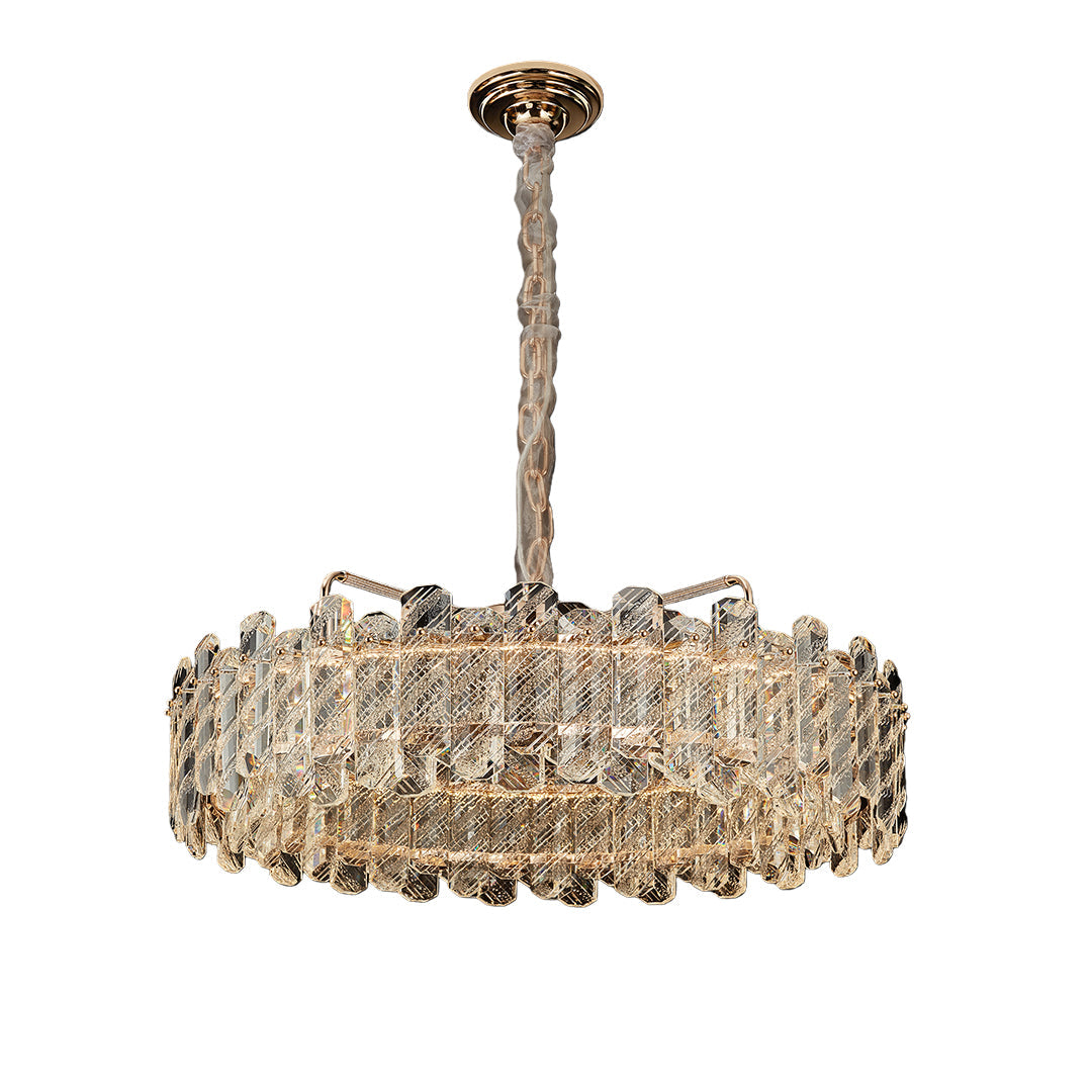 Nordic Luxury Carbon Steel Crystal Chandelier Ceiling Light