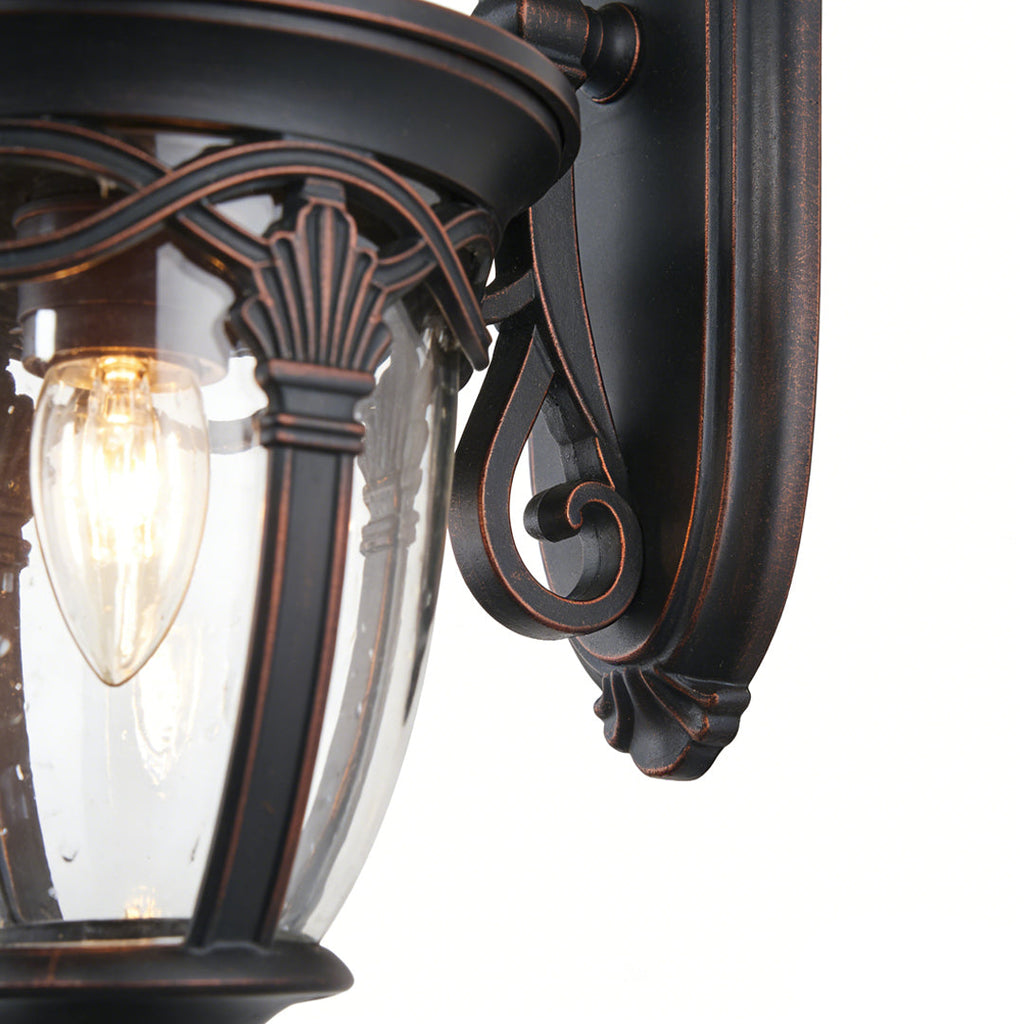 Waterproof Black Aluminum Outdoor Sconce Lamp - Stylish Decorative Lighting for Patios and Entryways