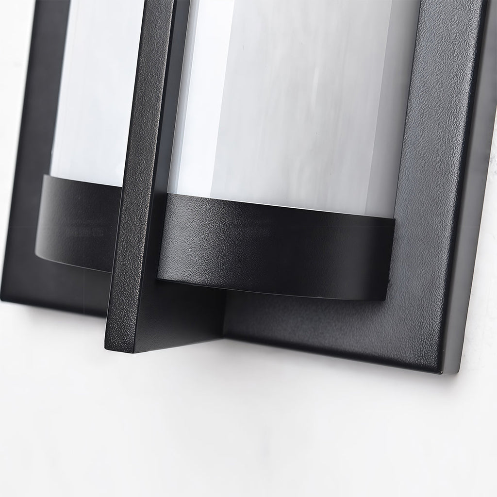Black Modern Minimalist Waterproof Outdoor Wall Sconce Lamp