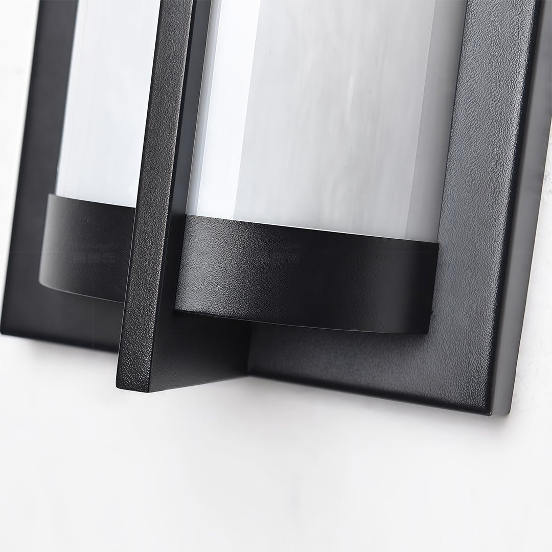 Black Modern Minimalist Waterproof Outdoor Wall Sconce Lamp
