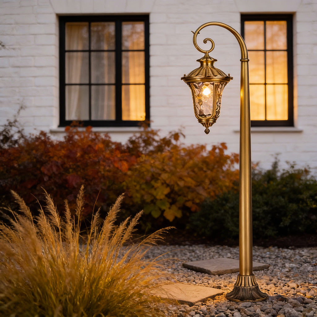 European Style Copper LED Vintage Outdoor Path Light - Durable and Elegant Illumination