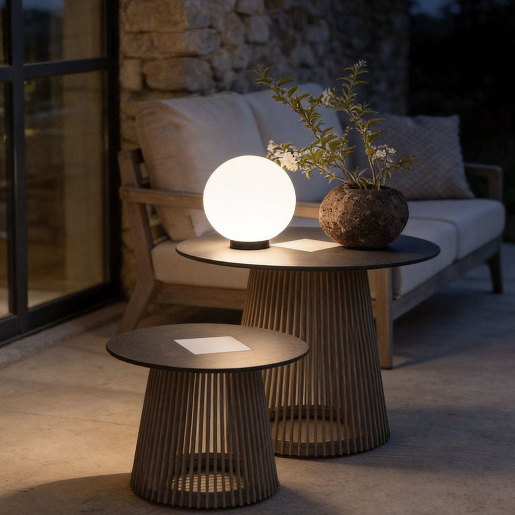 Acrylic Moon-Shaped Landscape Light Waterproof Modern Design
