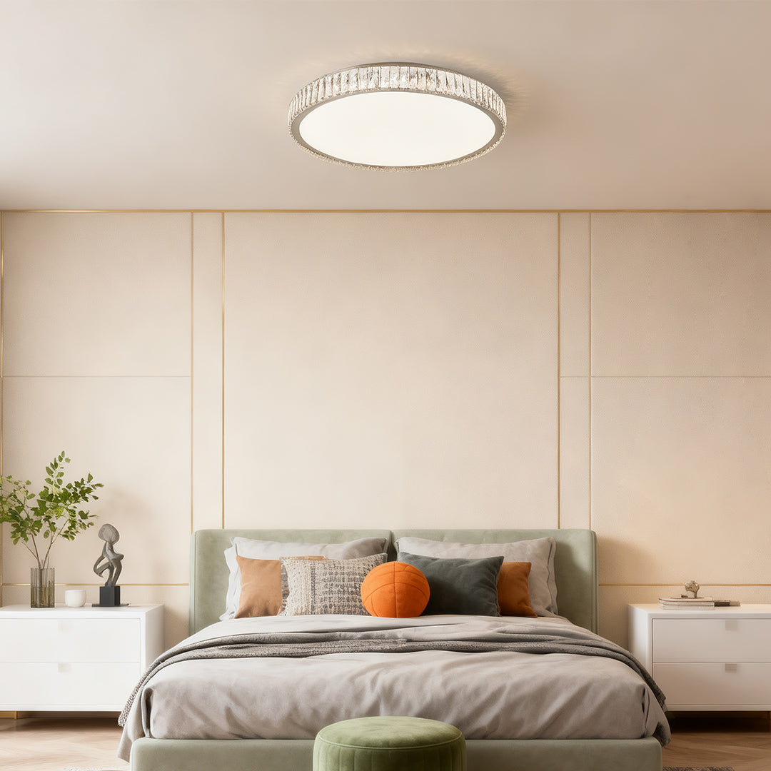 Modern Crystal Flush Mount Light Luxury Minimalist Lamp