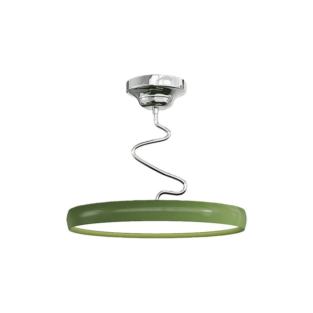 Modern Semi Flush Mount Twisted Full-Spectrum Ceiling Light