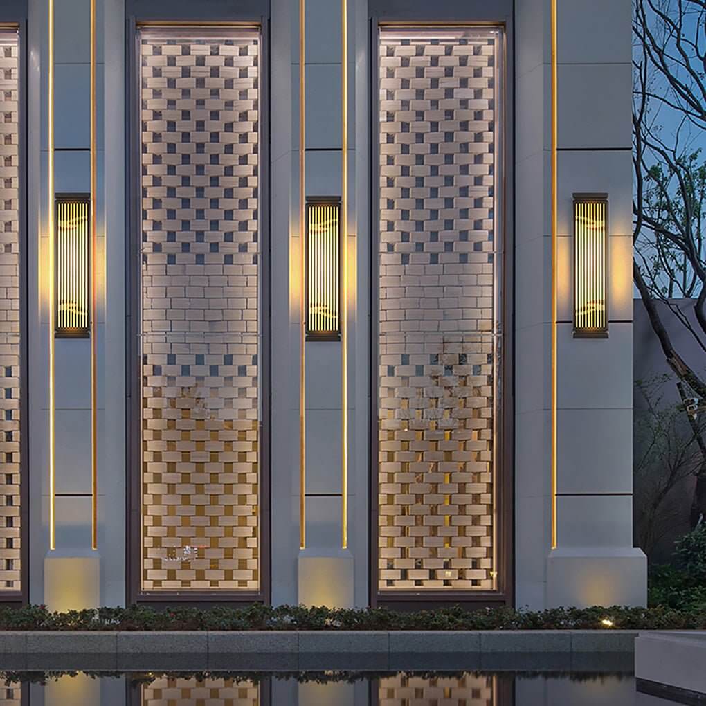 Grille Wall Light Waterproof Slim Design Outdoor Lamp