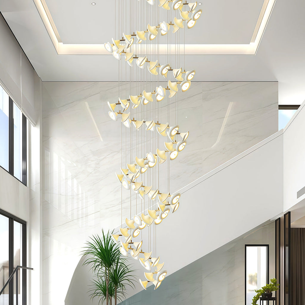 Ceramic Tulip Flower Luxury Chandelier Light