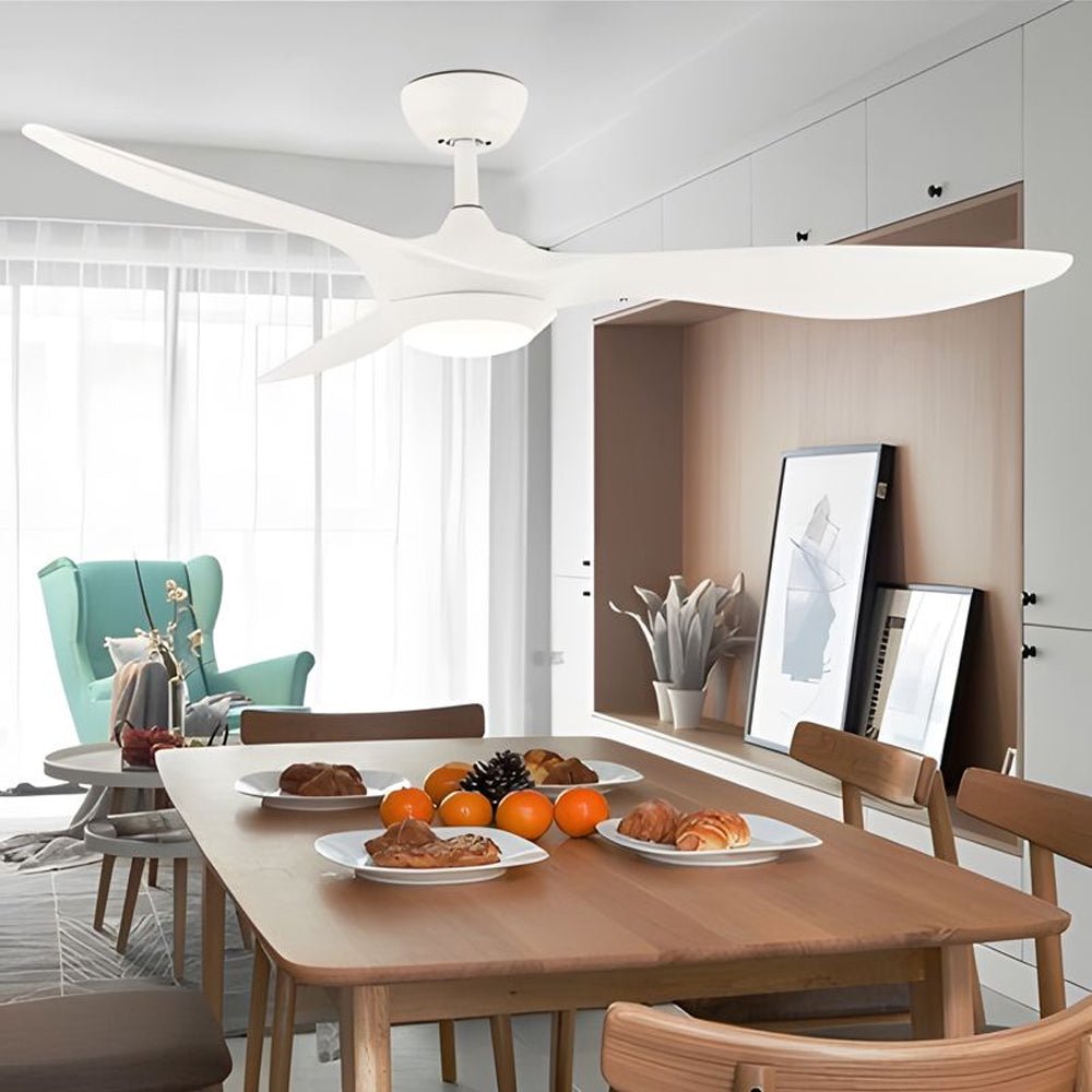 Envy 52" LED Ceiling Fan with Lights, Remote Control, 6 Speeds - Modern Living Room Fan