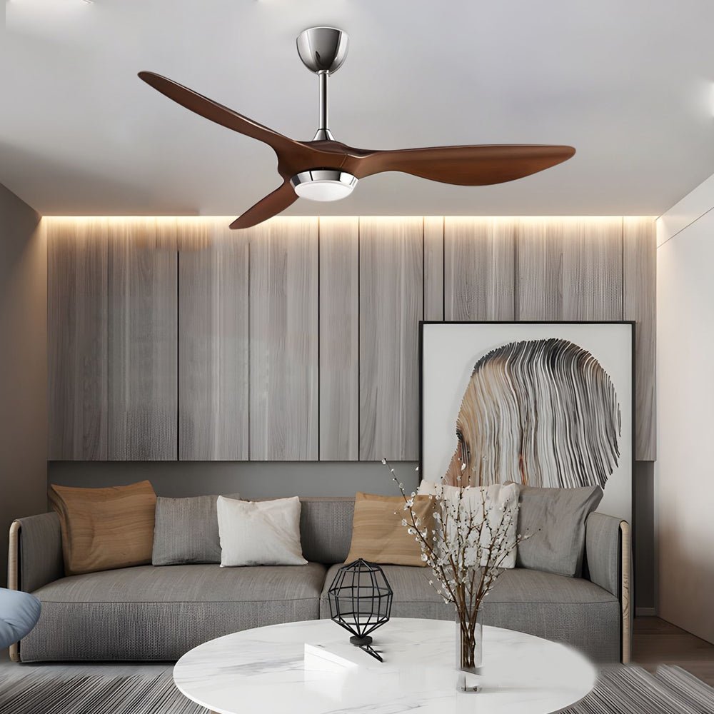 Envy 52" LED Ceiling Fan with Lights, Remote Control, 6 Speeds - Modern Living Room Fan