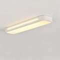 19-Inch LED Flush Mount Oval Ceiling Light - Minimalist Rectangular Design