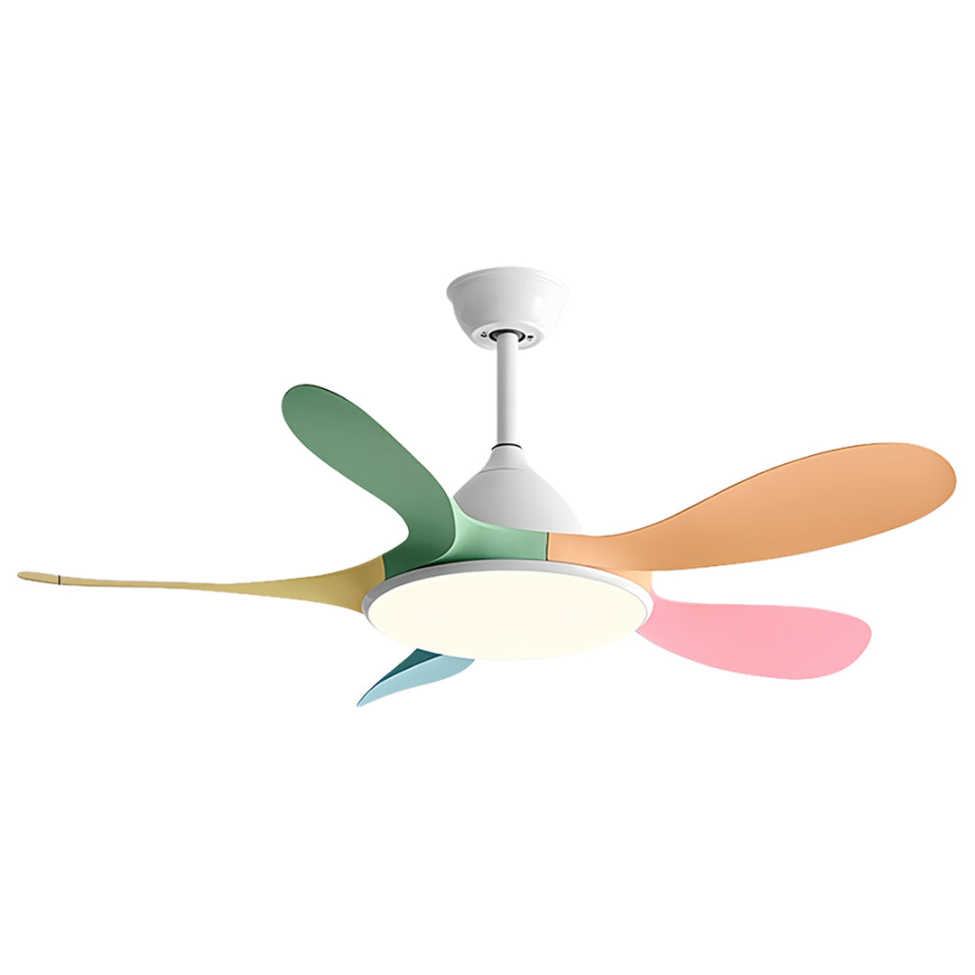 5 Blade Ceiling Fan with Light - ABS Blades, Metal Body, Modern Design