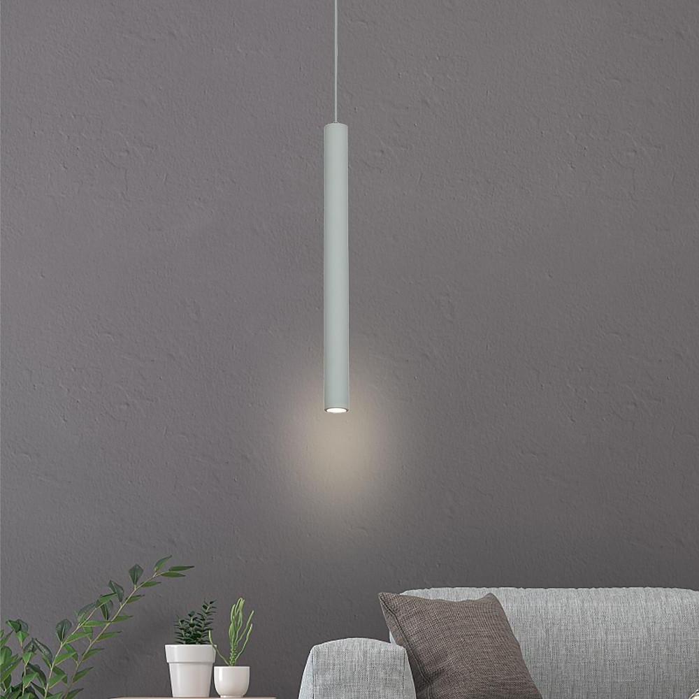 Mini Elongated Cylinder LED Pendant Light - Contemporary Island Lighting