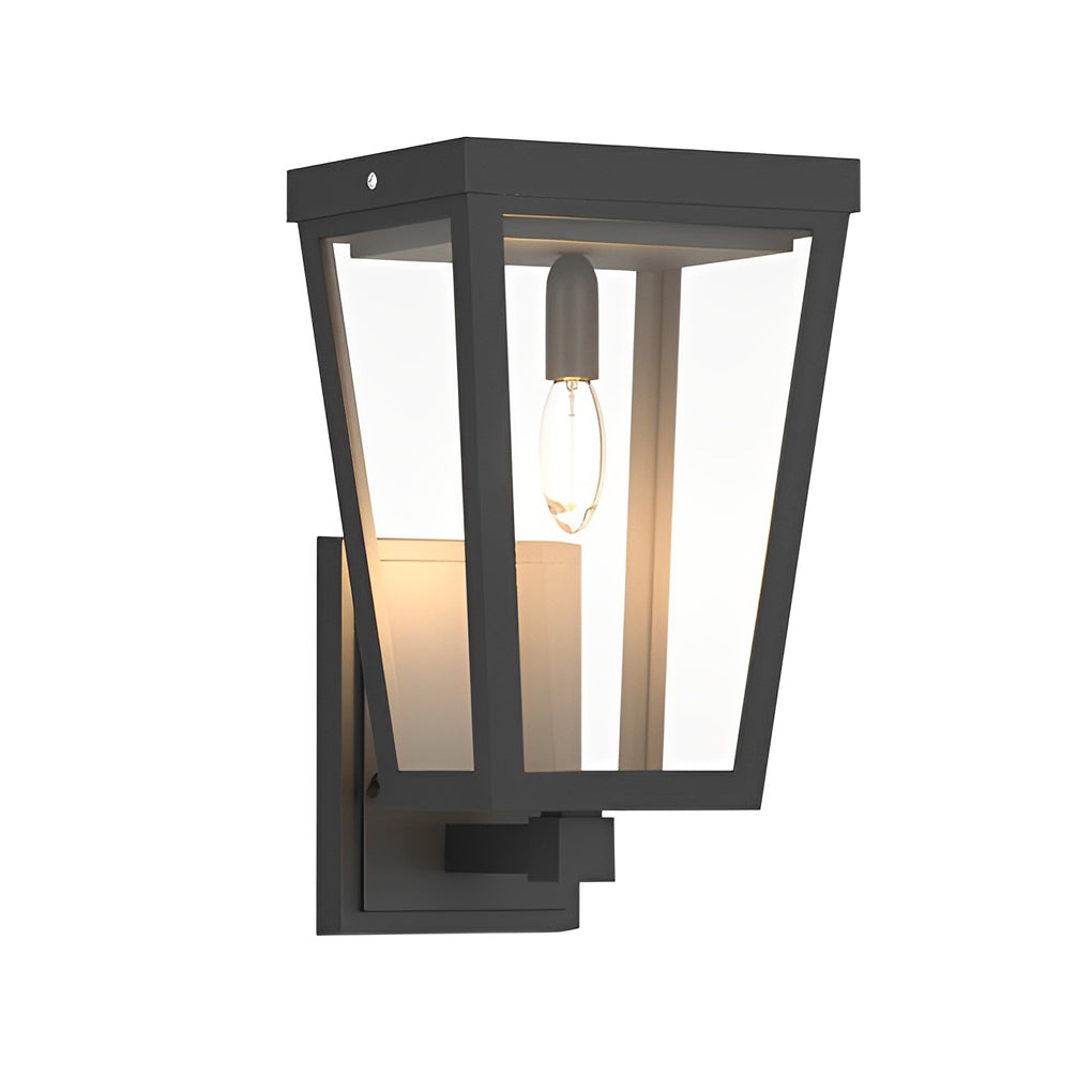 Outdoor Waterproof LED Wall Light - Dual-Power Rectangle Design