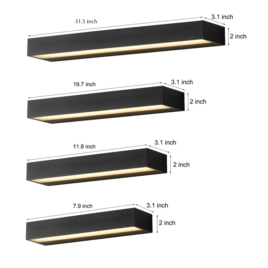 Modern Waterproof LED Porch Light with Door Number Display