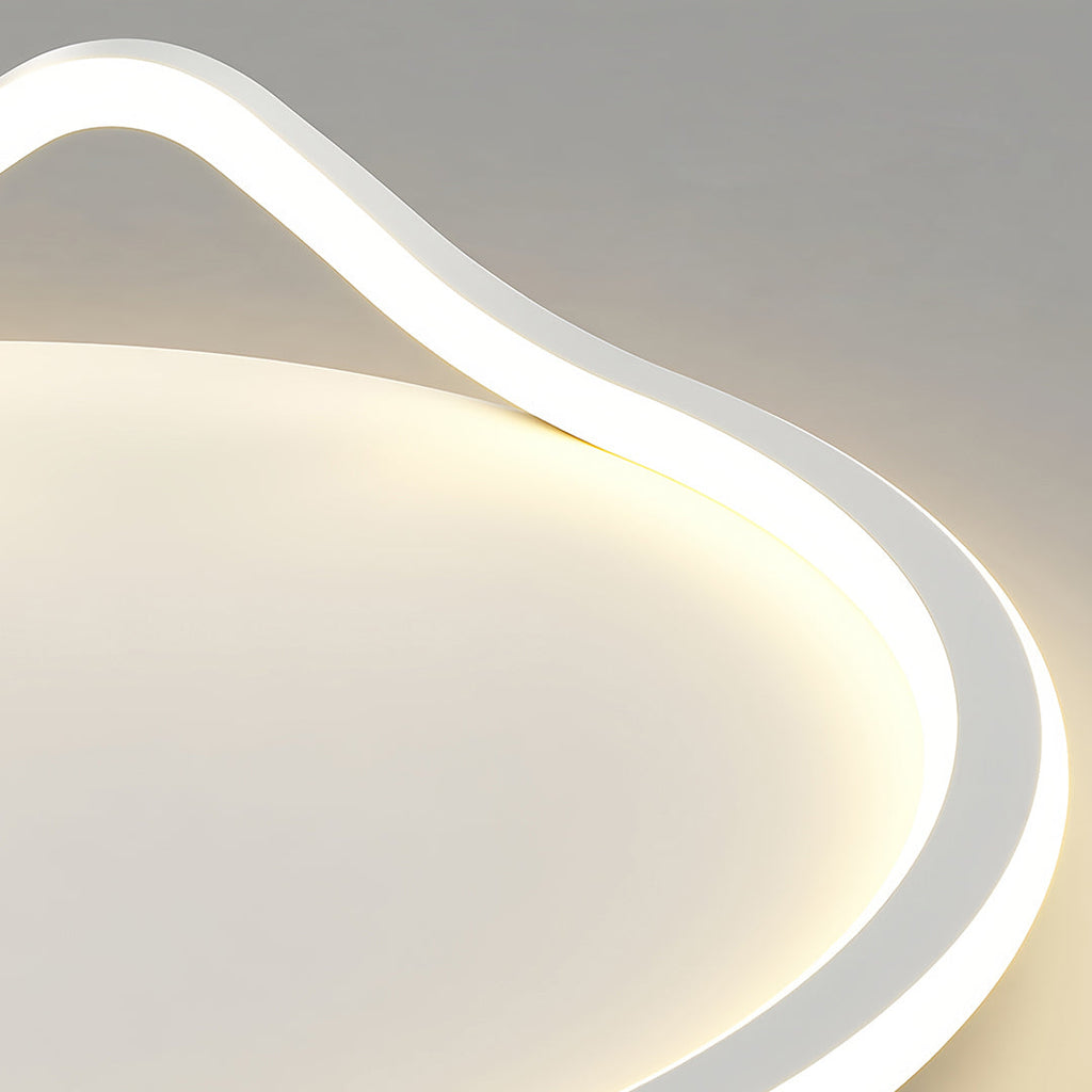 Geometric Minimalist LED Flush Mount Light