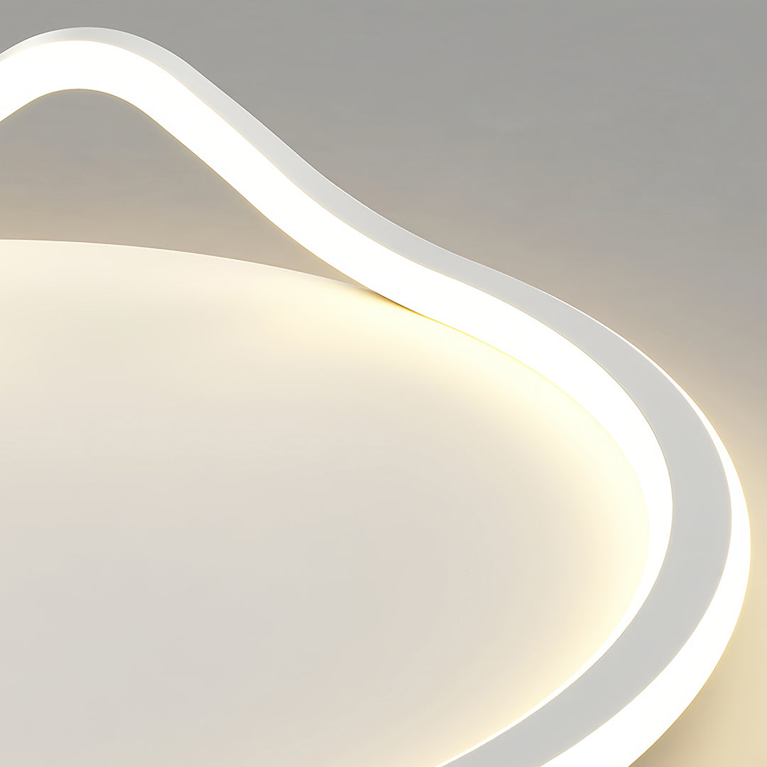 Geometric Minimalist LED Flush Mount Light