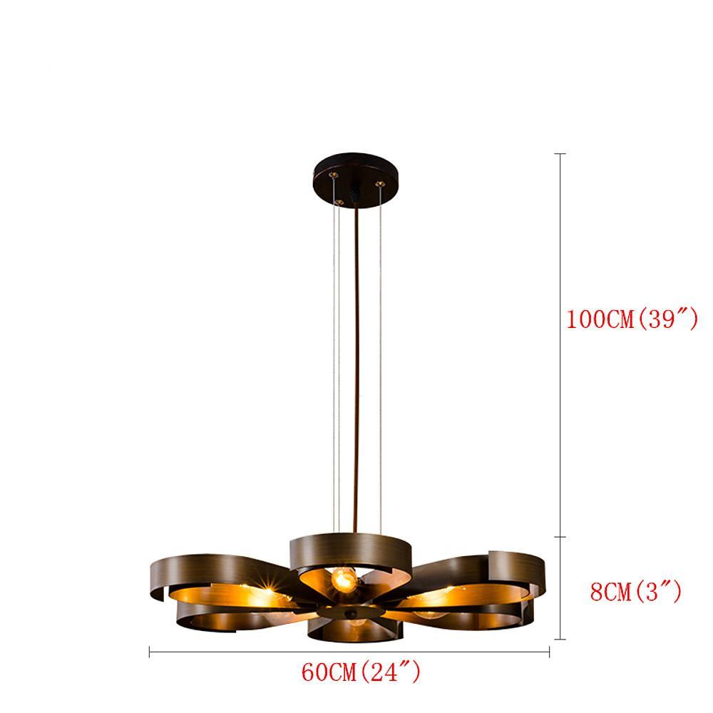 Petal-Shaped 6-Light Modern LED Chandelier Pendant Light