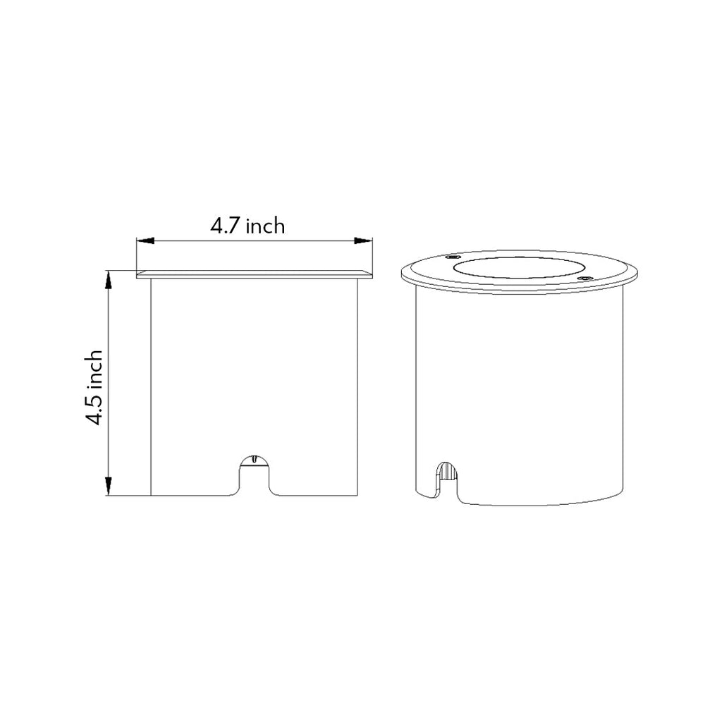 In-Ground Minimalist LED Lights for Landscape Lighting
