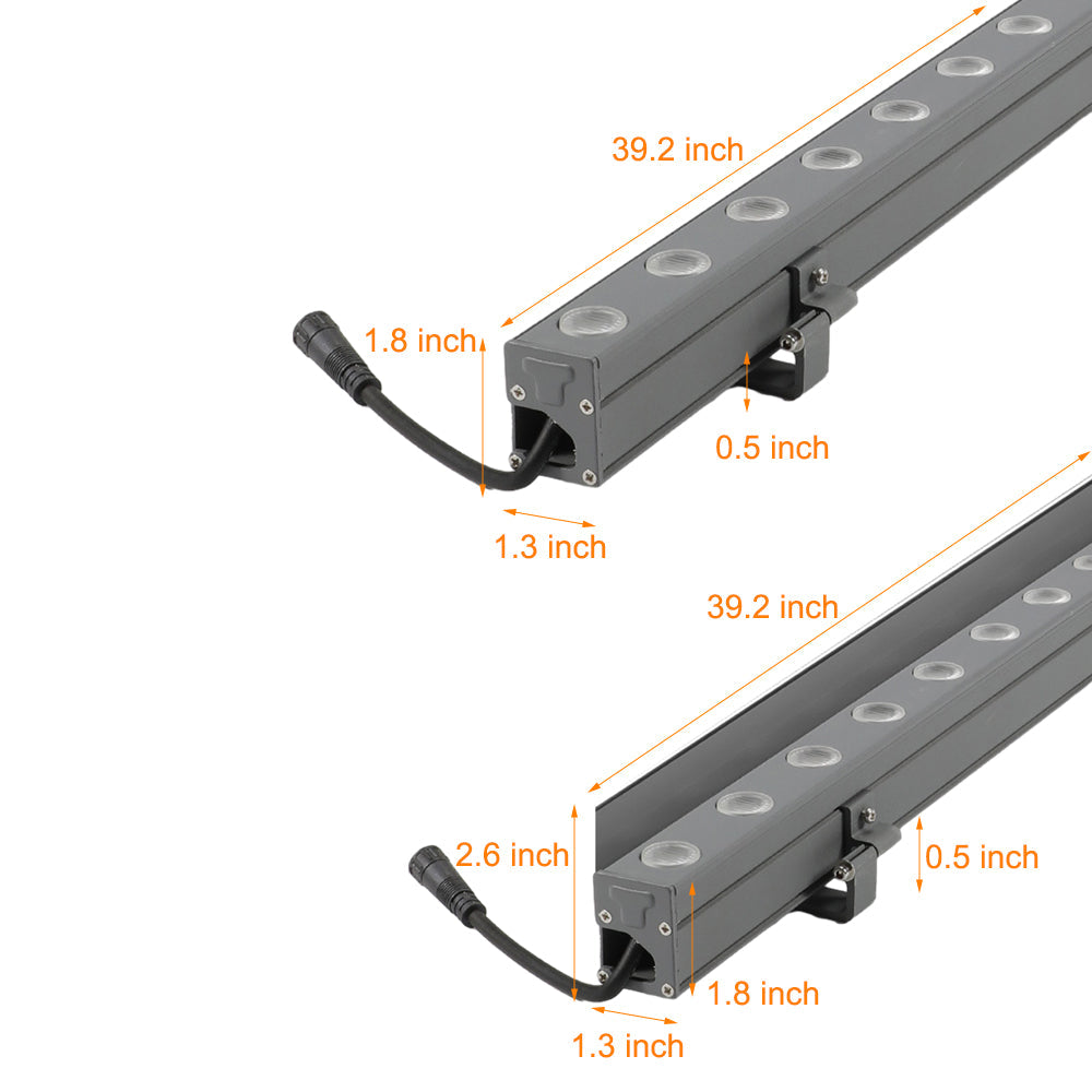 Facade Wall Washer Light Outdoor Rotatable Linear LED Light