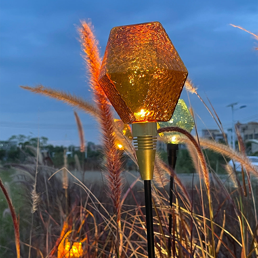 LED Diamond Pathway Lights - Decorative Landscape Lighting for Garden Walkways